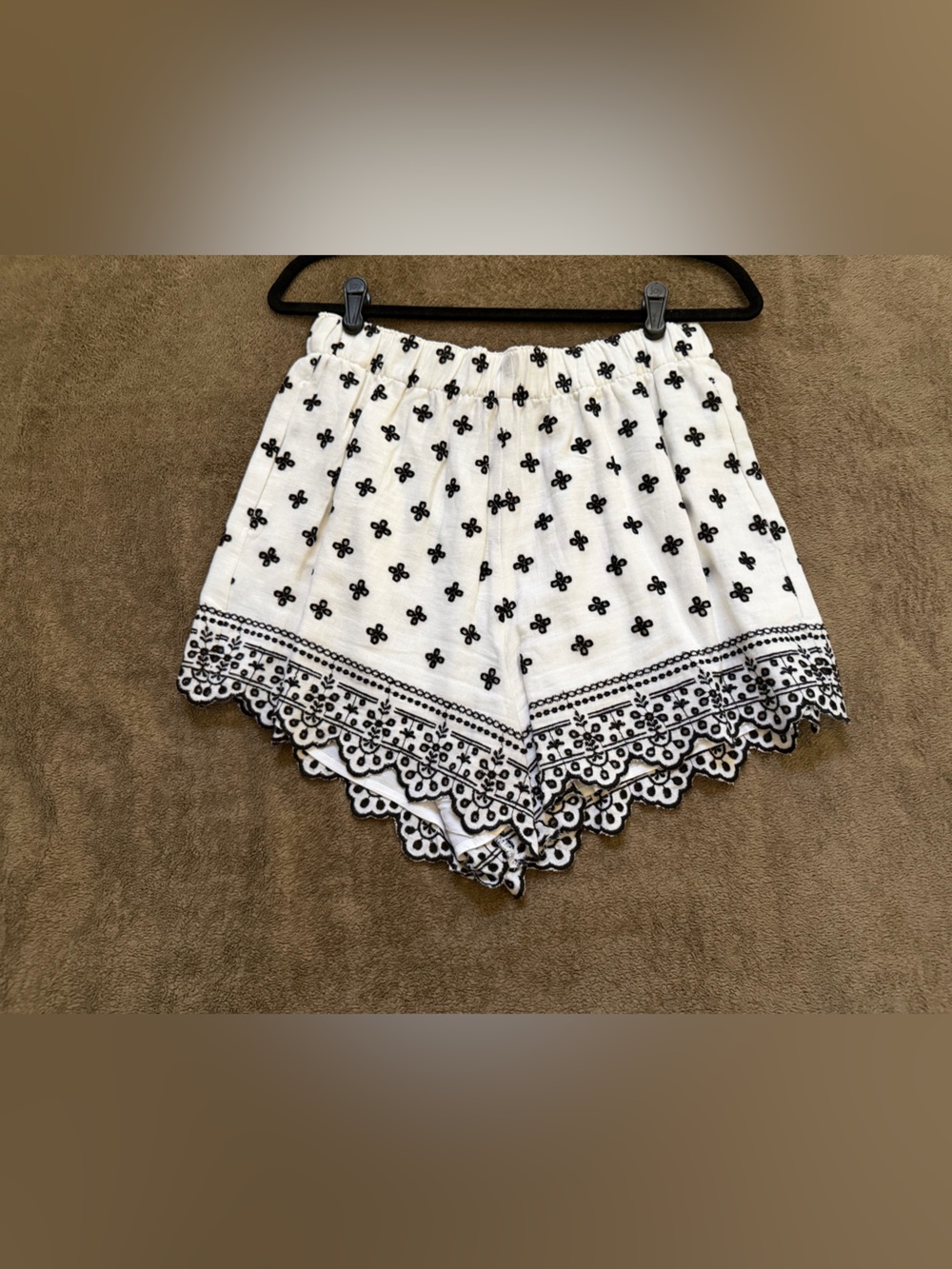 Abercrombie & Fitch Women's Linen-Blend Embroidered Pull-On Shorts